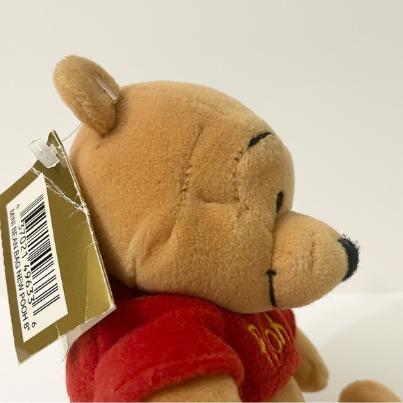 Disney Winnie the Pooh Stuffed Animal Mini Bean Bag Pooh 8” - Picture 8 of 16